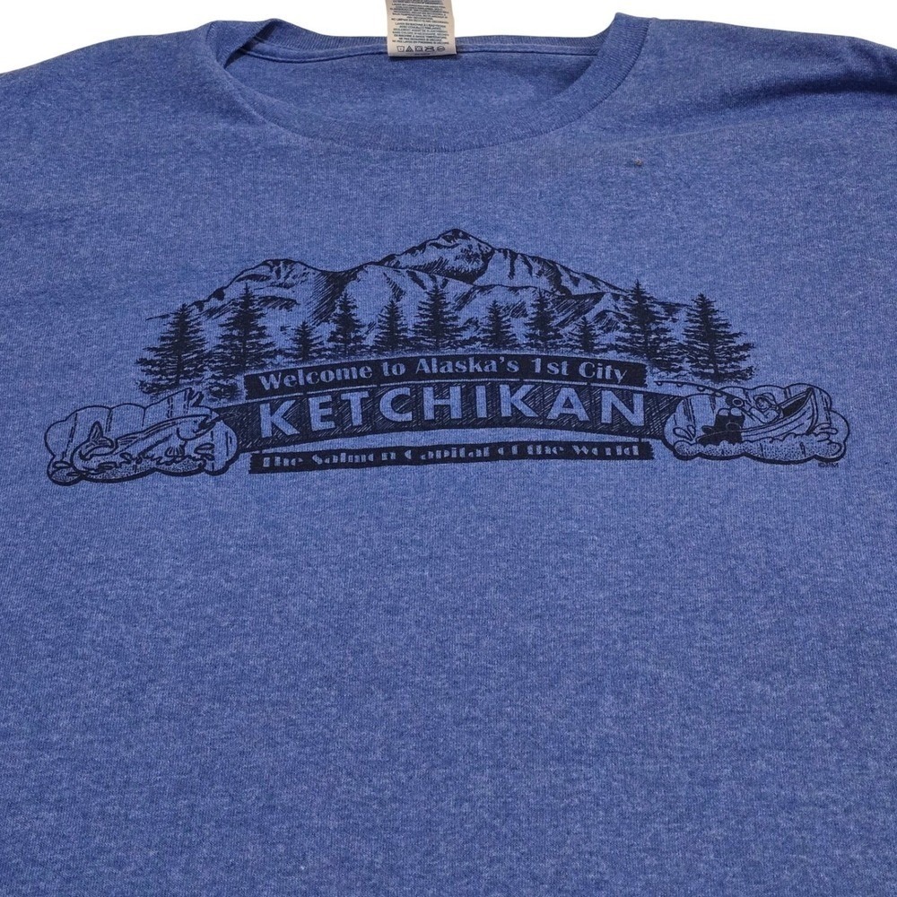 Delta Pro Weight Ketchikan Alaska Salmon Capital Graphic T Shirt 2XL /0161
